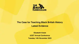 The Case for Teaching Black British History: Latest Evidence and Initiatives