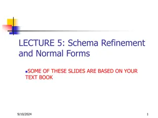 Database Schema Refinement and Normal Forms Explained