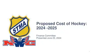 Proposed Cost of Hockey 2024-2025 Financial Overview