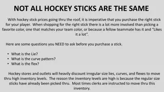 Choosing the Right Hockey Stick: Understanding Lies, Flex, and Curves