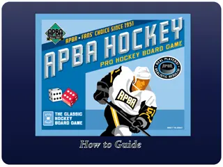 Mastering APBA Hockey: A Guide to Strategy and Gameplay