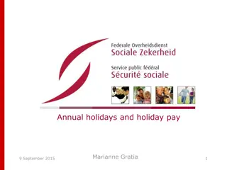 Annual Holidays and Holiday Pay in Belgian Law