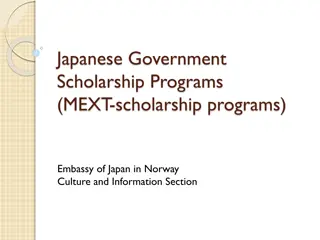 Japanese Government Scholarship Programs for Norwegian Students