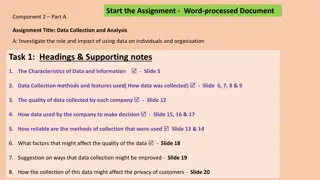 Data Collection and Analysis for Businesses