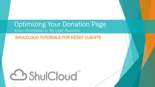 Donation Page Optimization Guide