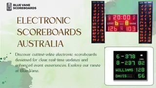 Top Electronic Scoreboards in Australia for Every Sporting Event