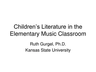 Exploring Children's Literature in Elementary Music Education