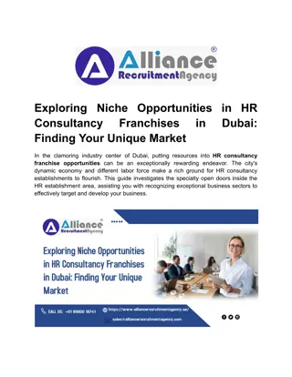 Exploring Niche Opportunities in HR Consultancy Franchises in Dubai Finding Your Unique Market