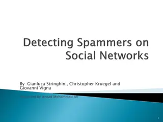 Analysis of Spam Activity on Popular Social Networks