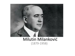 The Life and Achievements of Milutin Milanković