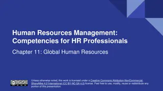 Global Human Resources Management Competencies