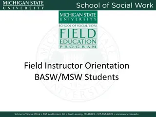 Field Instructor Orientation and Responsibilities in Social Work Education