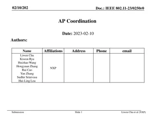 Enhanced AP Coordination in IEEE 802.11 Networks