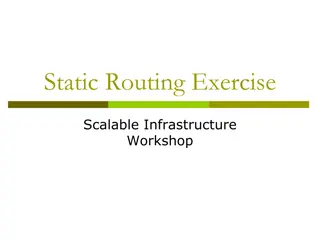 Static Routing in Network Infrastructure Workshops