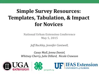 Simplifying Survey Resources for Novice Program Evaluators