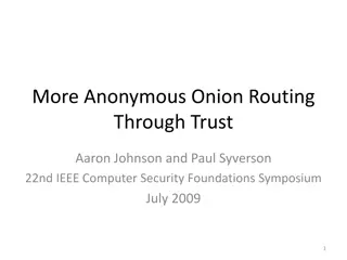 Understanding Onion Routing for Enhanced Privacy Protection