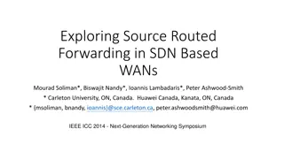 Exploring Source-Routed Forwarding in SDN-Based WANs