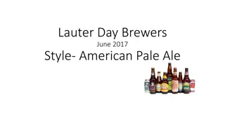 American Pale Ale Brewing Techniques and Recipes