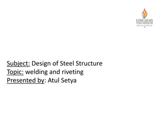 Welding and Riveting in Design of Steel Structures