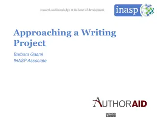 Effective Strategies for Approaching a Writing Project