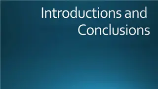 Mastering Introductions and Conclusions for Engaging Presentations