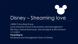 Disney Streaming Strategy Presentation for Sustainable Growth