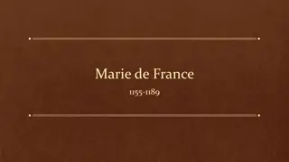 Marie de France: The Earliest Female Poet in France