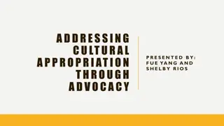 Addressing Cultural Appropriation Through Advocacy