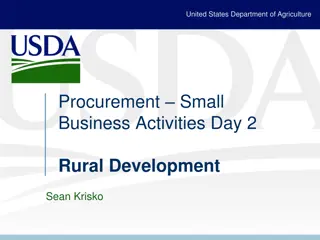 USDA Rural Development Contracting Overview