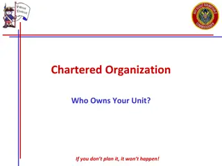 Chartered Organizations in Scouting