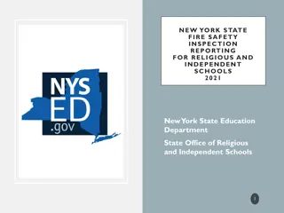 New York State Fire Safety Inspection Reporting for Religious and Independent Schools 2021