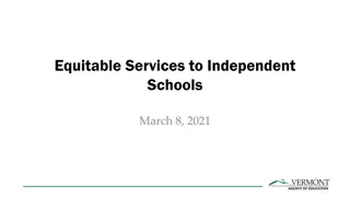 Equitable Services to Independent Schools