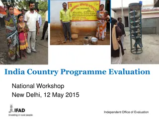 IFAD-India Partnership: Enhancing Livelihoods and Empowerment