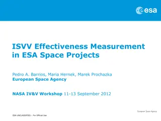 Effectiveness Measurement in ESA Space Projects - ISVV Process Overview