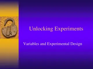 Understanding Experimental Variables and Design