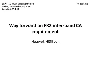 Agreements on FR2 Inter-Band Carrier Aggregation Requirements