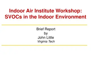 Indoor Air Institute Workshop on SVOCs in the Indoor Environment