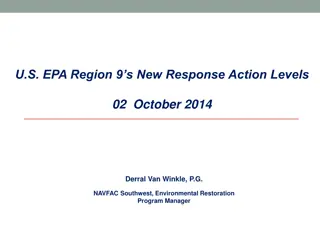 Guidelines on EPA Region 9 Response Action Levels for TCE Contamination