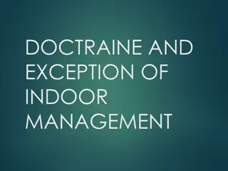 The Doctrine of Indoor Management