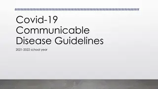 COVID-19 Guidelines for Schools - 2021-2022 School Year