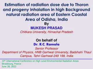 Estimation of Radiation Dose Due to Thoron and Progeny Inhalation in Odisha, India