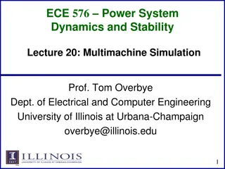 Power System Dynamics and Stability: Multimachine Simulation with Implicit Methods