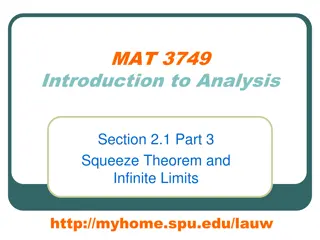 Squeeze Theorem in Analysis