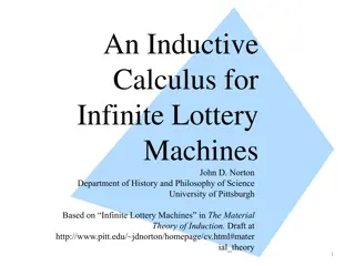 Infinite Lottery Machines: An Inductive Approach