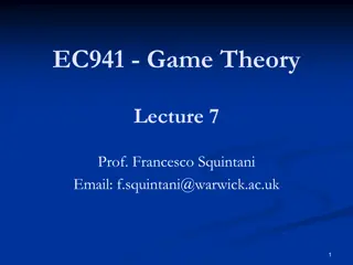 Game Theory Lecture 7: Repeated Games and Equilibria