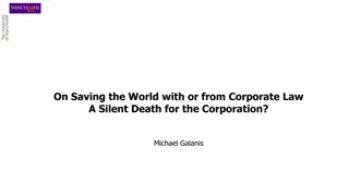 The Role of Corporate Law in Wealth Distribution and Capitalism