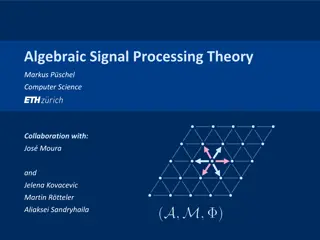 Carnegie Mellon Algebraic Signal Processing Theory Overview