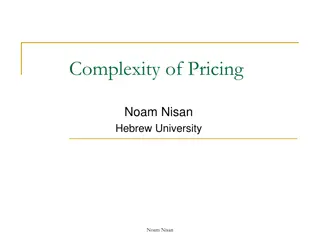 Complexity of Pricing and Auctions in Economic Sciences