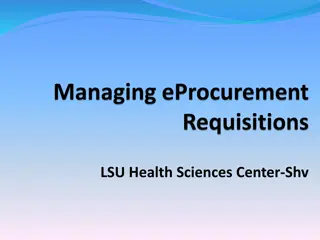 Streamlining Procurement Processes with eProcurement at LSU Health Sciences Center-Shv