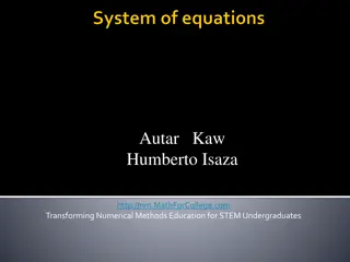 Matrix Algebra for Solving Systems of Equations